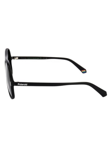 Polaroid Okulary przeciwsłoneczne unisex w kolorze czarnym