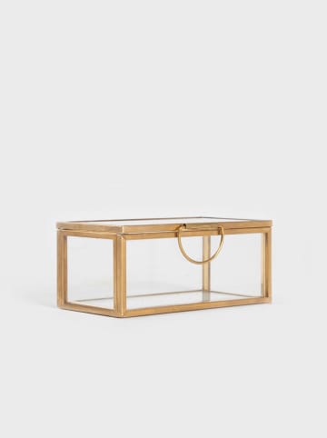 Homla Schmuckkasten ''Grazia'' in Gold - (B)9 x (H)5 x (T)4 cm