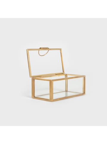 Homla Schmuckkasten ''Grazia'' in Gold - (B)9 x (H)5 x (T)4 cm