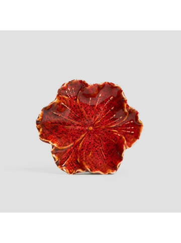 Homla Dekotablett "Edme" in Rot - (L)13 x (B)11,5 cm