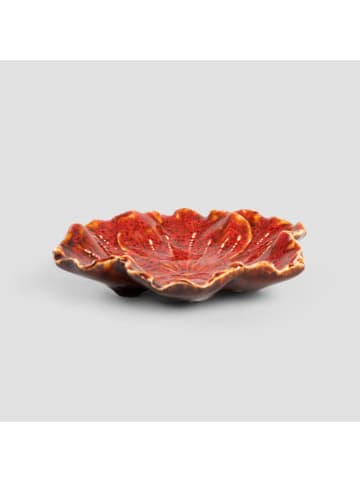 Homla Dekotablett "Edme" in Rot - (L)13 x (B)11,5 cm