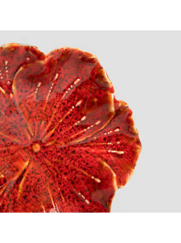 Homla Dekotablett "Edme" in Rot - (L)13 x (B)11,5 cm