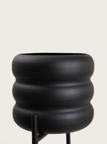 Homla Blumentopf "Buuble" in Schwarz - (B)36 x (H)60 cm