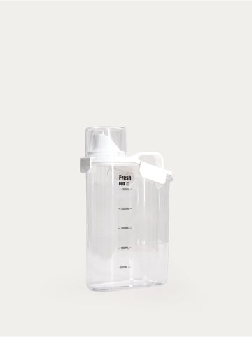 Homla Waschpulverbehälter "Velvo" in Weiß - (B)20,1 x (H)26,9 cm