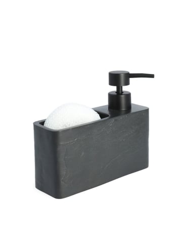 Homla Spülmittelspender "Teana" in Schwarz - (B)17 x (H)15 cm