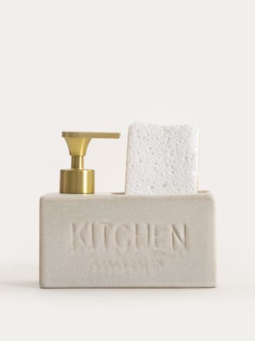 Homla Spülmittelspender "Lutra" in Creme - (B)16 x (H)14,5 cm