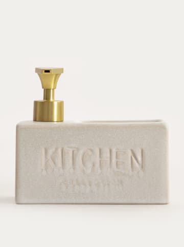 Homla Spülmittelspender "Lutra" in Creme - (B)16 x (H)14,5 cm