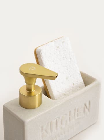 Homla Spülmittelspender "Lutra" in Creme - (B)16 x (H)14,5 cm