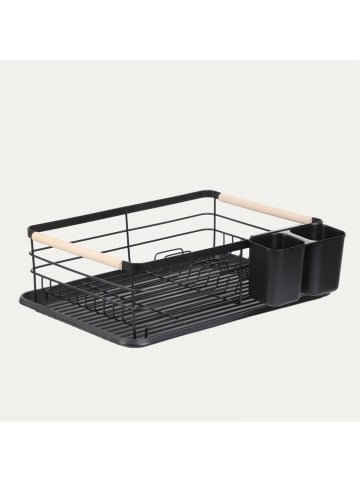 Homla Abtropfgestell "Plystre" in Schwarz - (B)42 x (H)13 x (T)31 cm