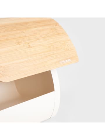 Homla Brotkasten ''Rakel'' in Beige/ Weiß - (B)38 x (H)21 x (T)25 cm