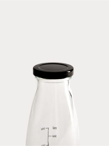 Homla Trinkflasche "Eris" in Transparent/ Schwarz - 500 ml