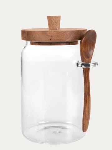 Homla Vorratsglas "Carlos" in Hellbraun - (H)12,5 x Ø 9,5 cm