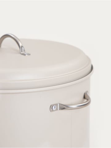 Homla Kartoffelbehälter "Flora" in Beige - (H)22,5 x Ø 22 cm 