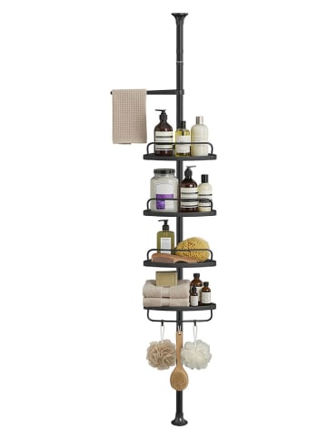 SONGMICS Duschregal in Schwarz - (B)35 x (H)85 x (T)25 cm