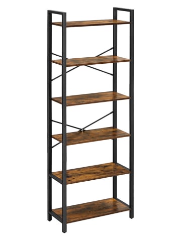VASAGLE Standregal in Braun - (B)66 x (H)186 x (T)30 cm