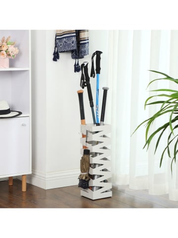 Songmics Regenschirmständer in Weiß - (B)15,5 x (H)49 x (T)15,5 cm