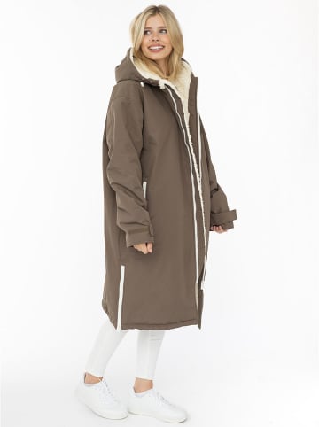 Zwillingsherz Parka in Hellbraun