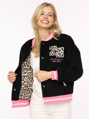 Zwillingsherz Blouson "College" zwart