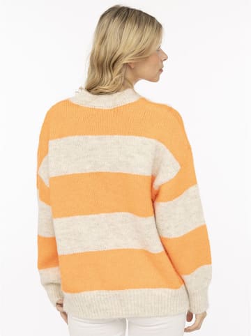 Zwillingsherz Sweter w kolorze beżowo-pomarańczowym