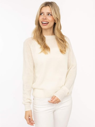 Zwillingsherz Sweter "Blogger" w kolorze kremowym