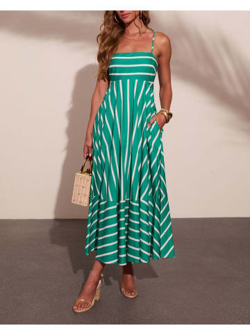 Milan Kiss Kleid in Grün/ Weiß