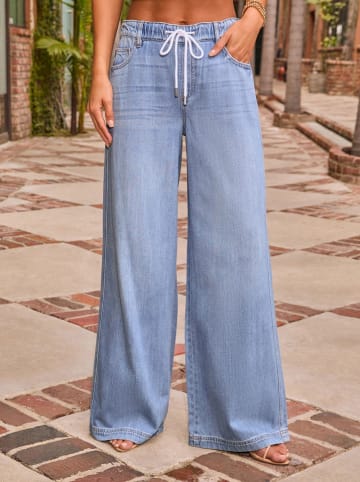 Milan Kiss Jeans - Wide Leg fit - in Hellblau