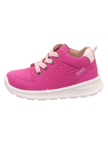 superfit Skórzane sneakersy w kolorze różowym