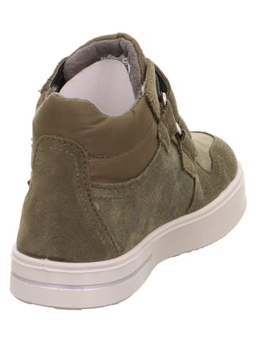 superfit Skórzane sneakersy w kolorze khaki