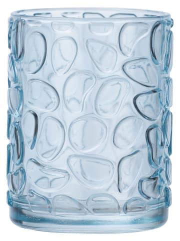 Wenko Zahnputzbecher ''Vetro'' in Blau - (H)10 x Ø 7,5 cm