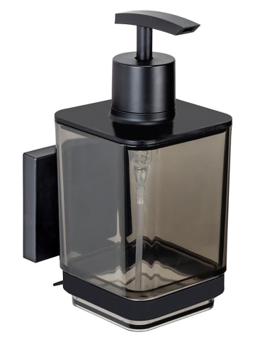 Wenko Ścienny dozownik mydła "Quadro" w kolorze czarnym - 250 ml