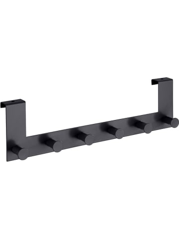 Wenko Türgarderobe in Schwarz - (B)39 x (H)11 cm