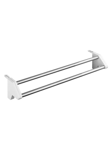 Wenko Wasdroogradiator ''Twin'' zilverkleurig - (B)60 x (H)13 x (D)11,5 cm