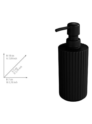 Wenko Zeepdispenser ''Minas'' zwart - 280 ml