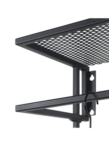 Spinder Design Wandkapstok ''Mesh'' zwart - (B)51 x (H)29,5 x (D)29,5 cm