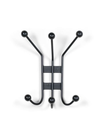 Spinder Design Wandgarderobe ''Barato 1'' in Schwarz - (B)16 x (H)22 x (T)10 cm