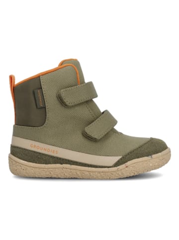 Groundies Barfußschuhe "Ottawa" in Khaki/ Orange