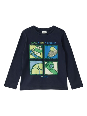 s.Oliver Longsleeve donkerblauw
