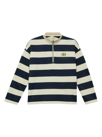s.Oliver Sweatshirt in Schwarz/ Beige