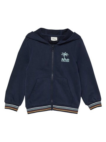 s.Oliver Sweatjacke in Dunkelblau