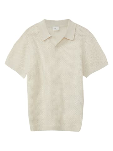 s.Oliver Koszulka polo w kolorze kremowym