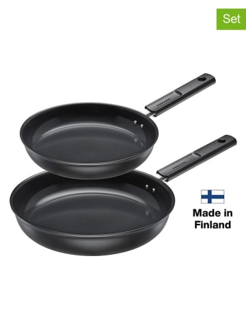 Fiskars Patelnie (2 szt.) w kolorze czarnym