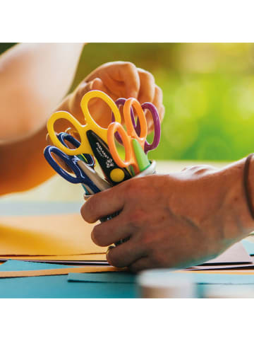 Fiskars 6er-Set: Kinder-Bastelscheren in Bunt