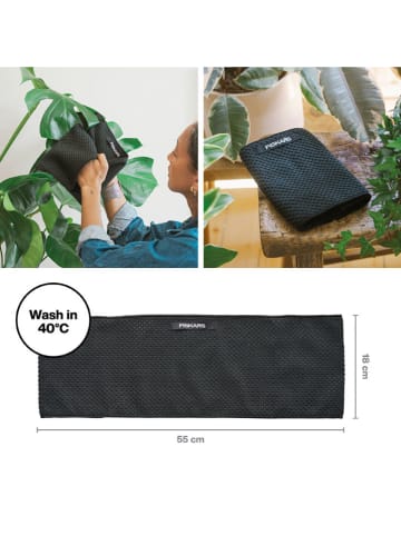 Fiskars Pflanzen-Staubtuch in Schwarz