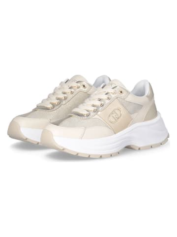 Liu Jo Leder-Sneakers in Beige