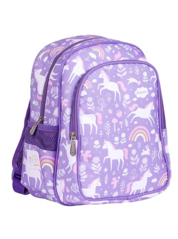 a little lovely company Rugzak "Unicorn dreams" paars - (B)24 x (H)30 x (D)11 cm