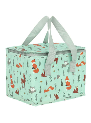 a little lovely company Isoleer-lunchtas "Forest friends" groen - (B)23 x (H)16 x (D)16 cm