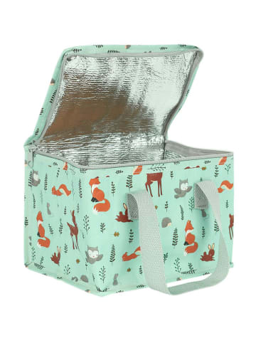 a little lovely company Isoleer-lunchtas "Forest friends" groen - (B)23 x (H)16 x (D)16 cm