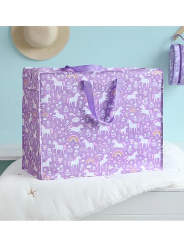 a little lovely company Aufbewahrungstasche "Unicorn dreams" in Lila - (B)58 x (H)45 x (T)28 cm
