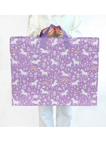 a little lovely company Aufbewahrungstasche "Unicorn dreams" in Lila - (B)58 x (H)45 x (T)28 cm