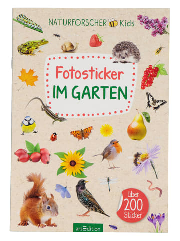 ars edition Stickerheft "Fotosticker Im Garten"